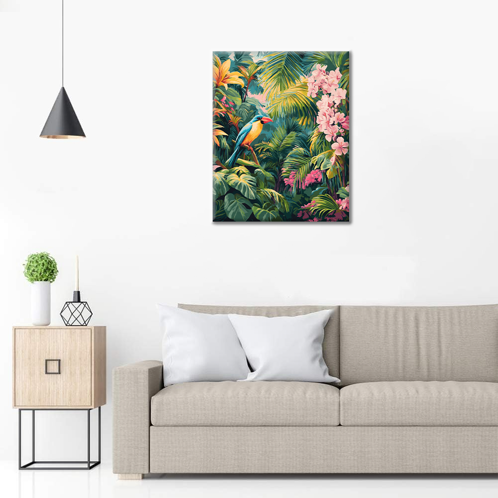 Oiseau du paradis - Peinture par numéros