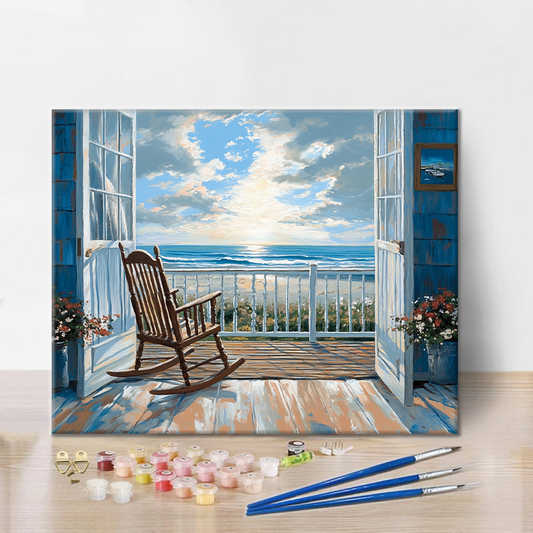 Repos en bord de mer - Peinture par numéros