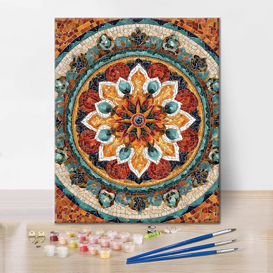 Mandala Soleil - Peinture par numéros