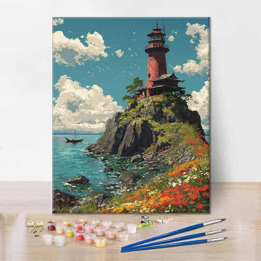 Floral Coastlight - Peinture par numéros