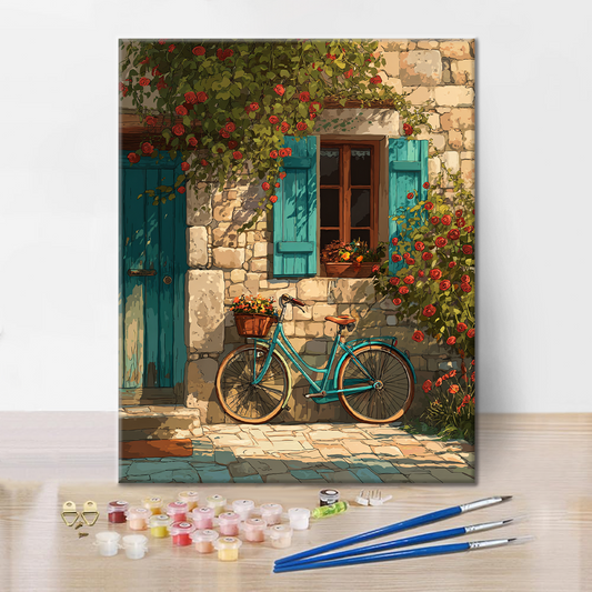 Vélo de jardin - Peinture par numéros