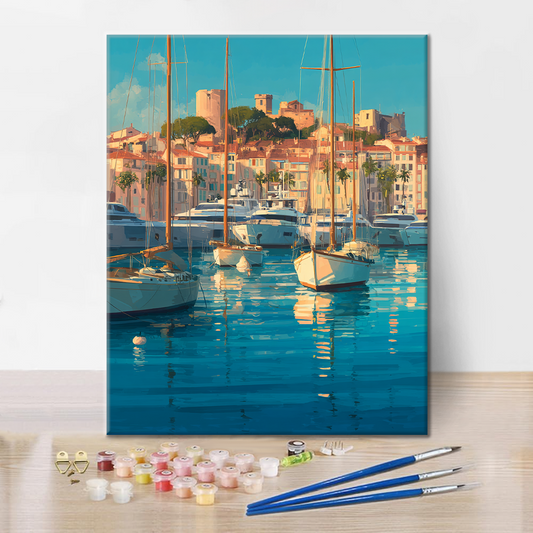 Port de Cannes - Peinture par numéros