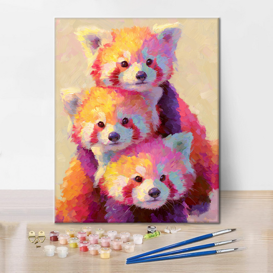 Raton laveur Stack – Peinture par numéros