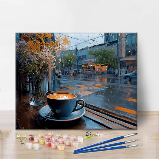 Rainy Day Café - Peinture par numéros