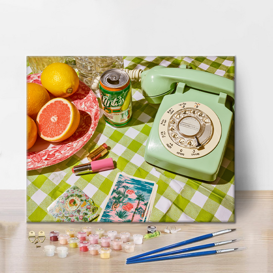 Téléphone rétro - Peinture par numéros