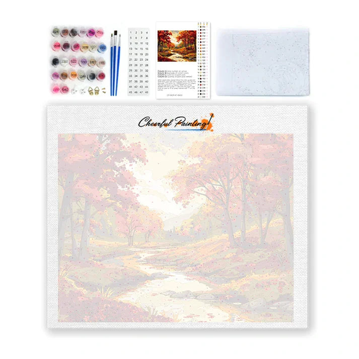 Forêt d'automne - Peinture par numéros