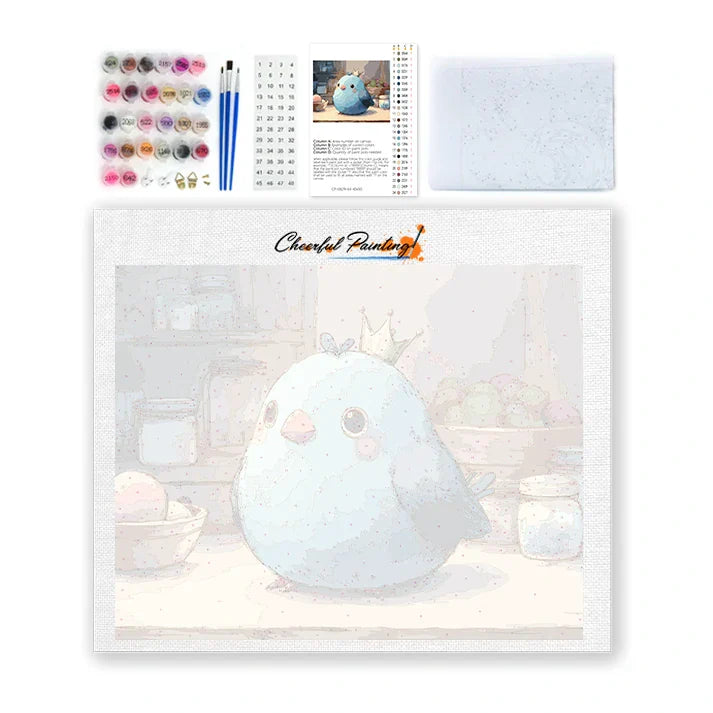 Blueberry Bird - Peinture par numéros
