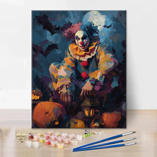 Clown Carnival Night - Peinture par numéros