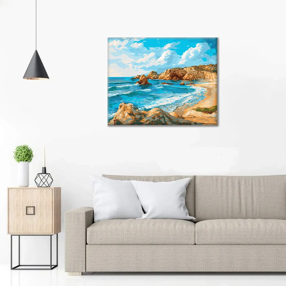 Rochers côtiers - Peinture par numéros