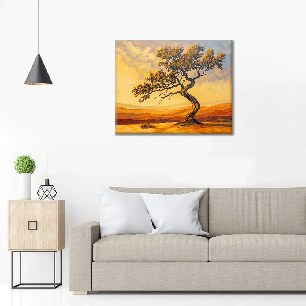 Arbre du désert - Peinture par numéros