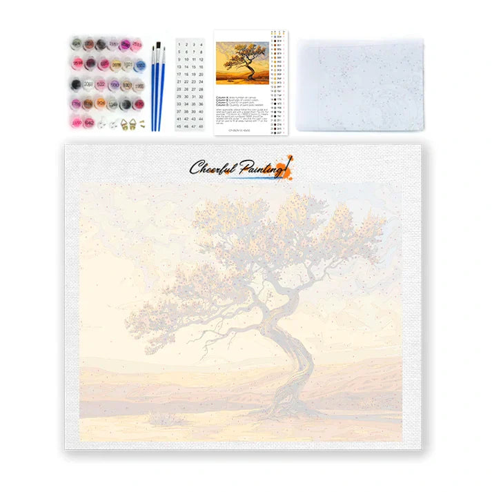 Arbre du désert - Peinture par numéros