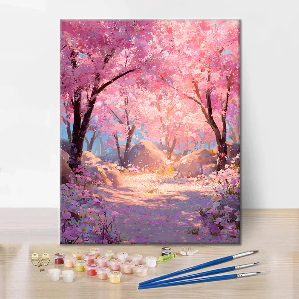 Sakura enchantée - Peinture par numéros