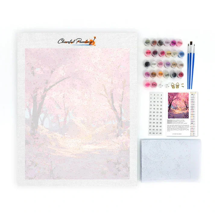 Sakura enchantée - Peinture par numéros