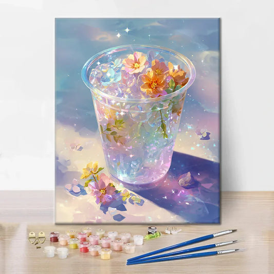 Glace florale - Peinture par numéros