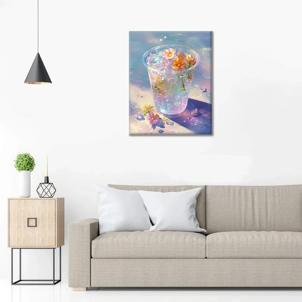 Glace florale - Peinture par numéros
