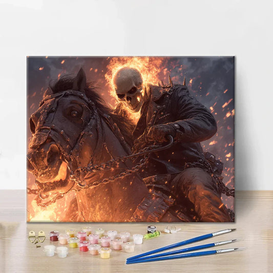 Chevalier fantôme - Peinture par numéros