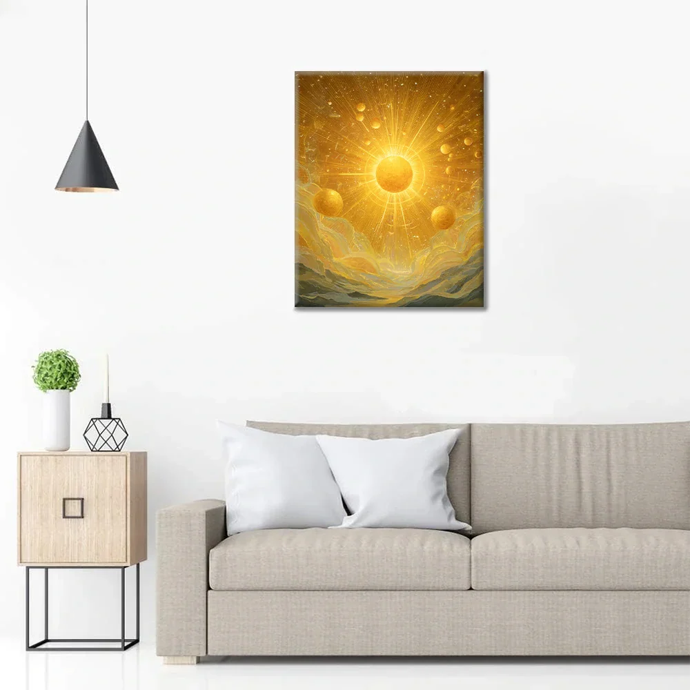Soleil d'or - Peinture par numéros