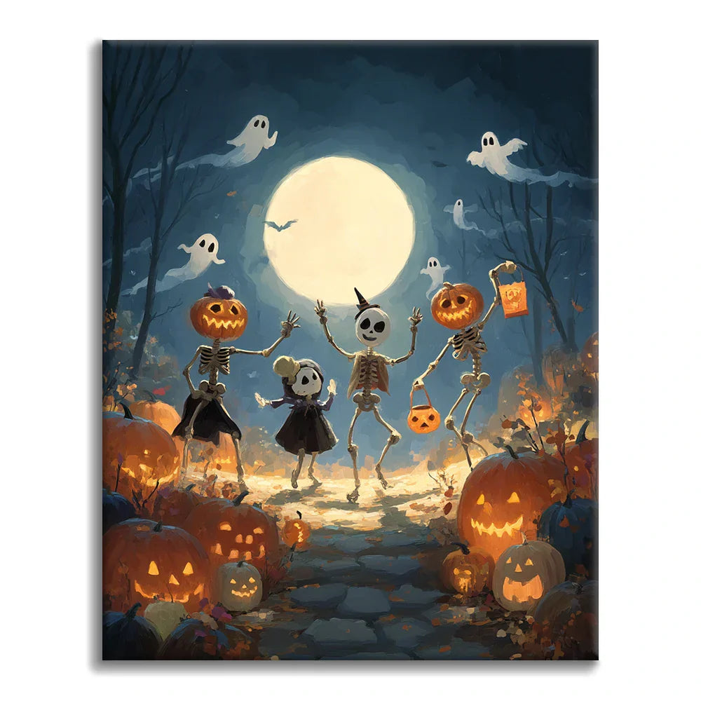Bal d'Halloween - Peinture par numéros