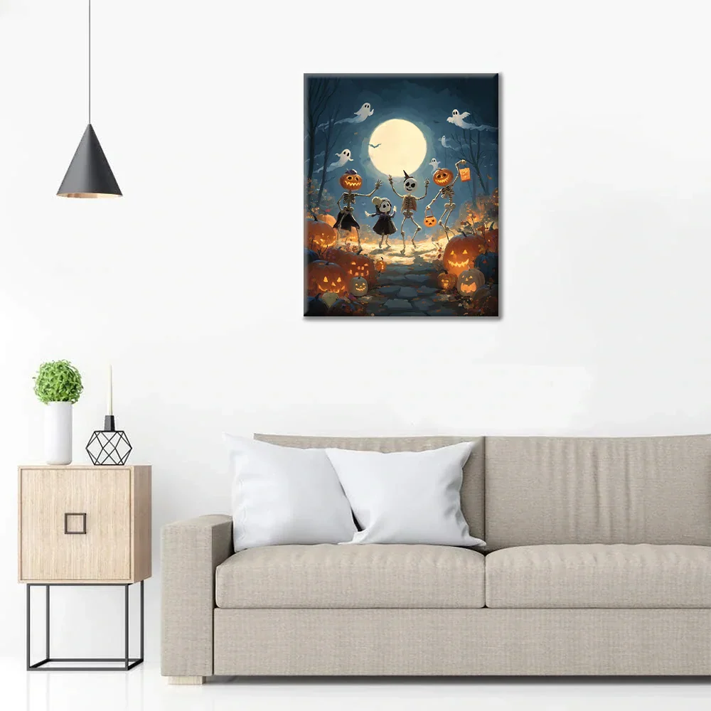 Bal d'Halloween - Peinture par numéros