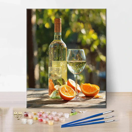 Vin orange - Peinture par numéros