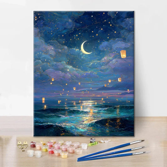 Nuit fantôme - Peinture par numéros