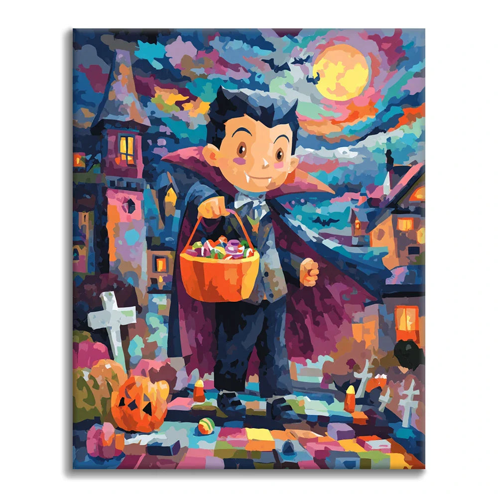 Enfant vampire - Peinture par numéros