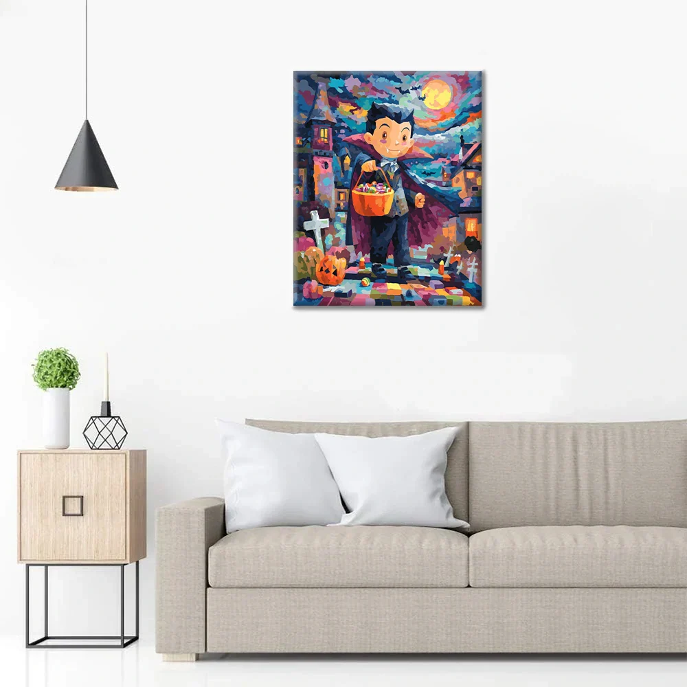 Enfant vampire - Peinture par numéros