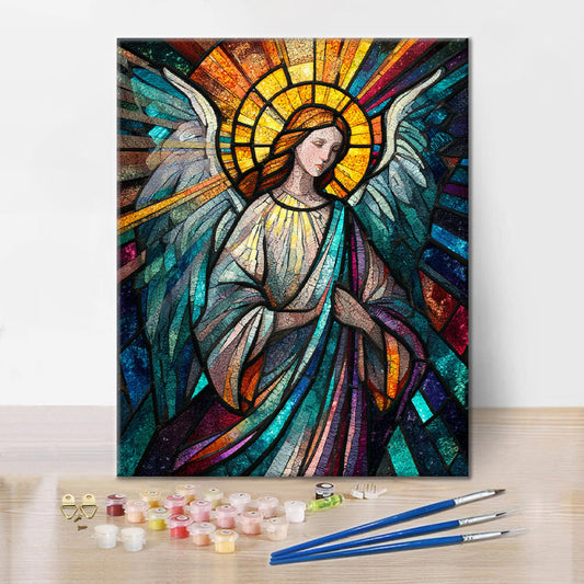 Ange en mosaïque - Peinture par numéros