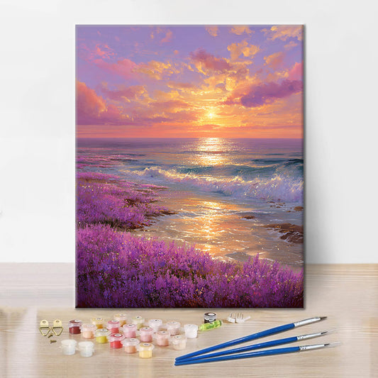 Horizon fleuri - Peinture par numéros