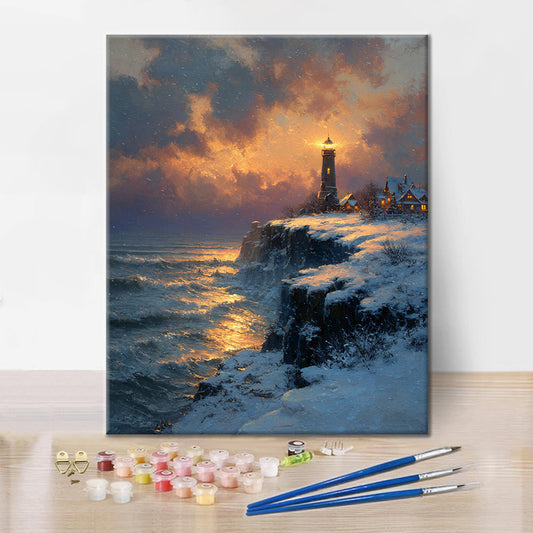 Phare d'or - Peinture par numéros