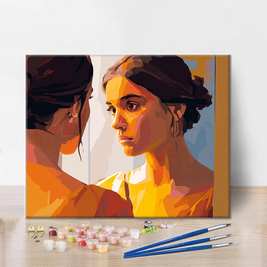 Visage réfléchi - Peinture par numéros
