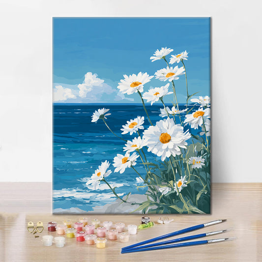 Marguerites de mer - Peinture par numéros