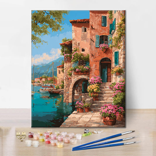 Ville balnéaire - Peinture par numéros