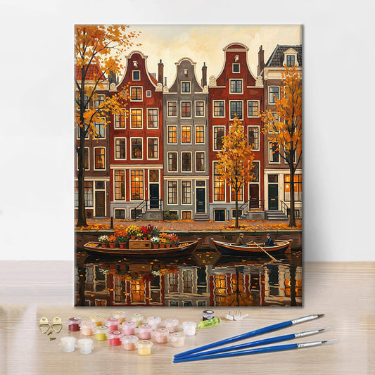 Vues d'Amsterdam - Peinture par numéros