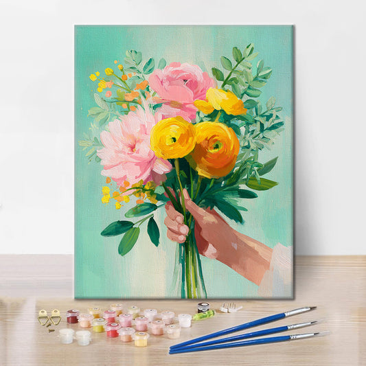 Cadeau floral - Peinture par numéros