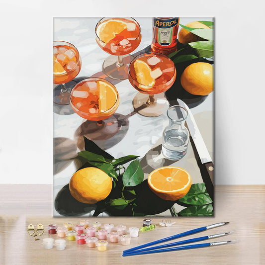 Boissons ensoleillées - Peinture par numéros