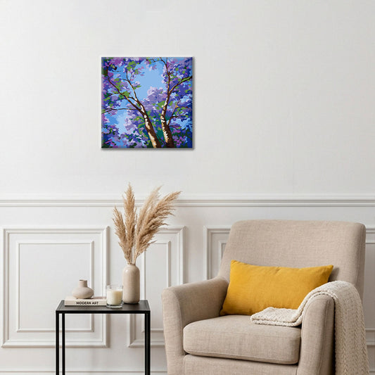 Canopée violette - Mini peinture par numéros