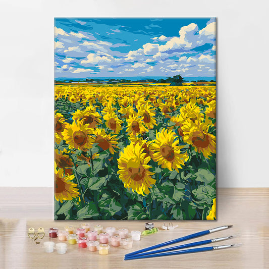 Champ de tournesols - Peinture par numéros