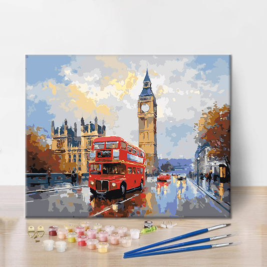 Circuit rouge de Londres - Peinture par numéros