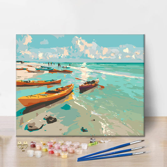 Sérénité en kayak – Peinture par numéros