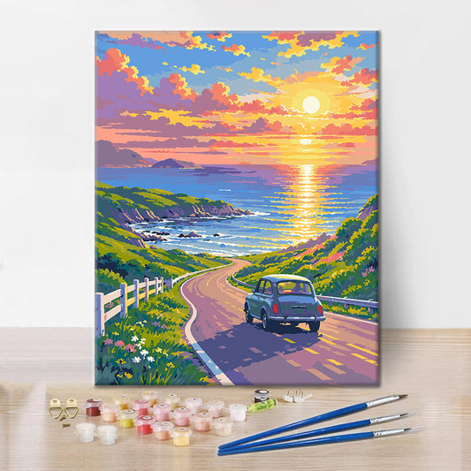 Escapade au bord de mer – Peinture par numéros