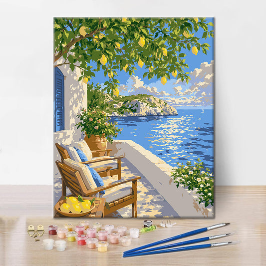 Méditerranée estivale – Peinture par numéros