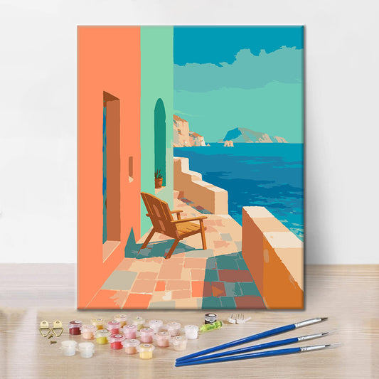 Retraite Pastel Coast - Peinture par numéros