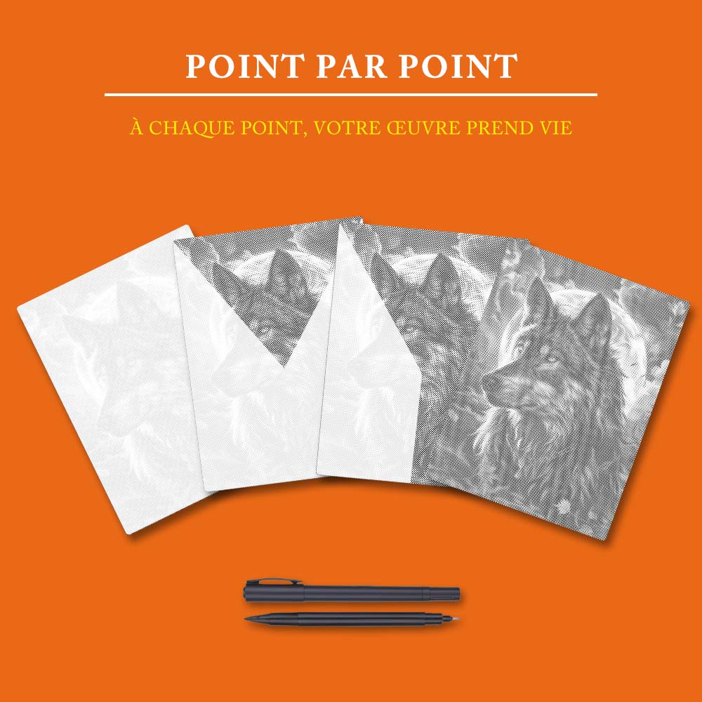 Le Roi des Loups - Peinture à Points