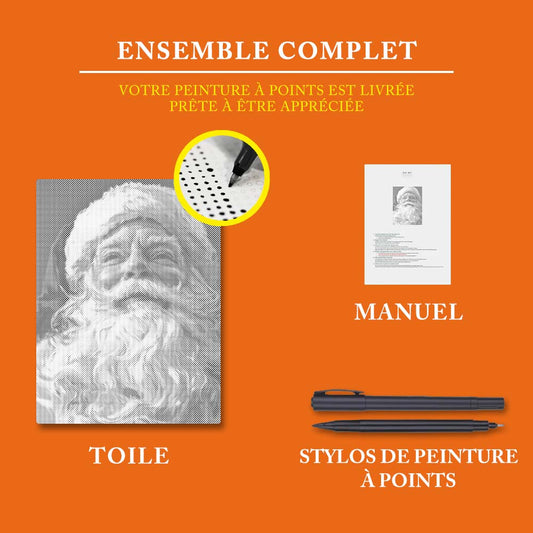 Le gentil Père Noël - Peinture à Points