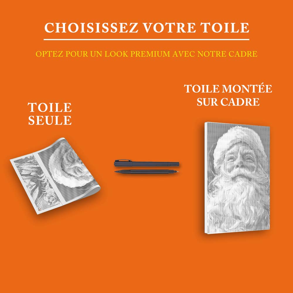 Le gentil Père Noël - Peinture à Points