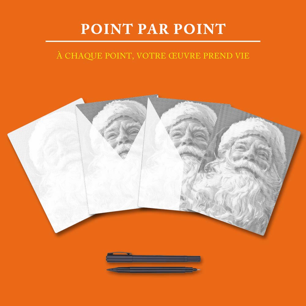 Le gentil Père Noël - Peinture à Points