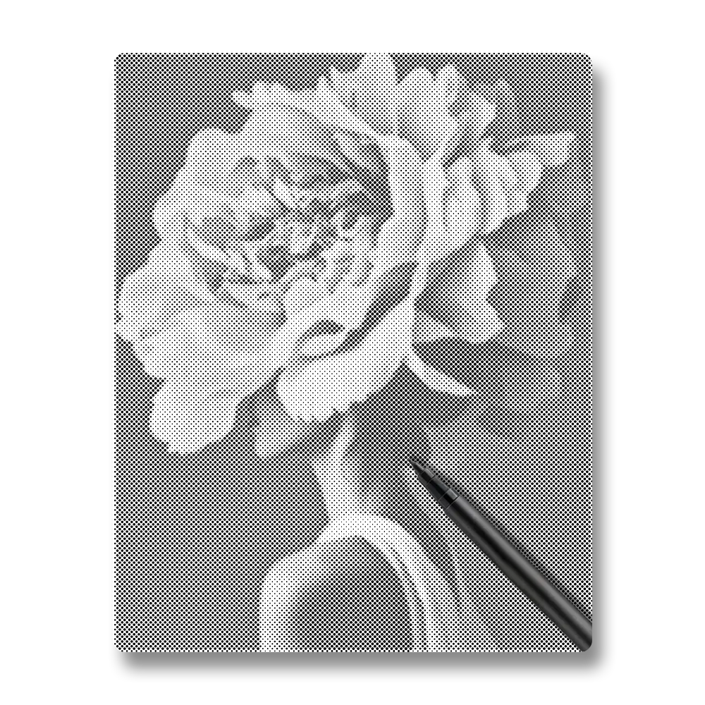 Fleur de femme - Peinture à Points