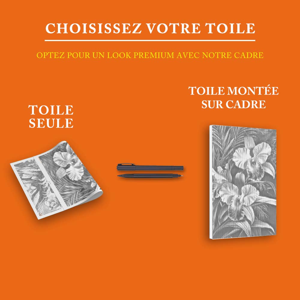 Orchidée Rose - Peinture à Points
