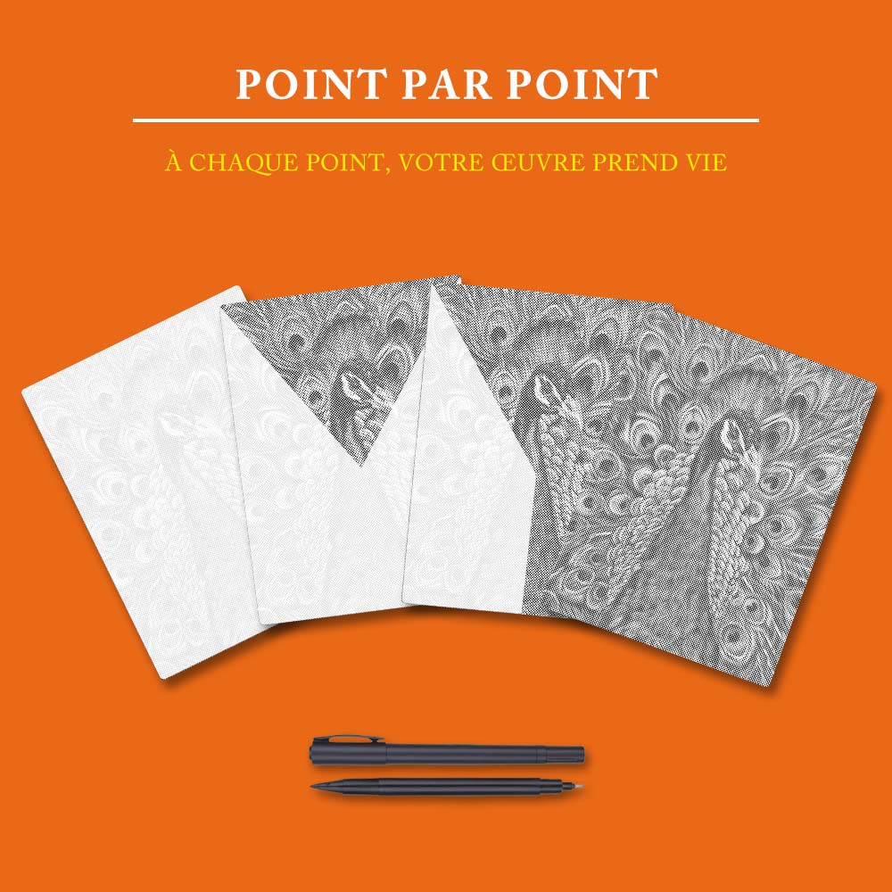 Paon - Peinture à Points